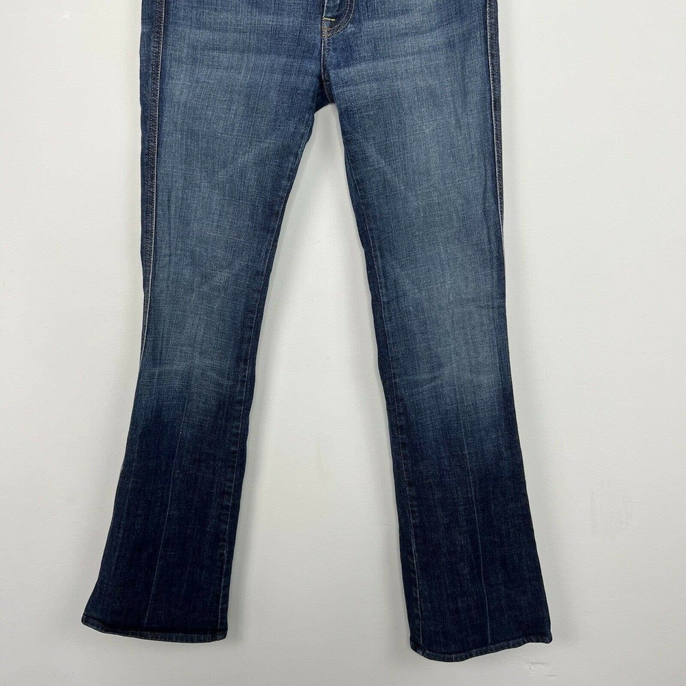 7 For All Mankind Jeans size 28 x 33 Blue Denim A" Pocket Mid-Rise Stretch - Picture 4 of 11